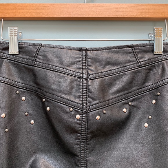 FP Moonchild Vegan Faux Leather bell bottom pants - Picture 9 of 12